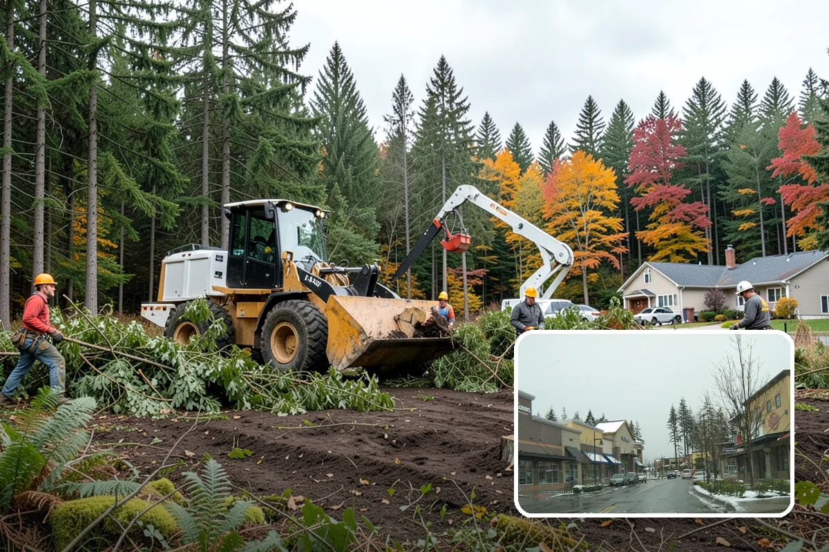 Surface root grinding in Mill Creek, Snohomish County, WA - Removes tripping hazards and obstructions