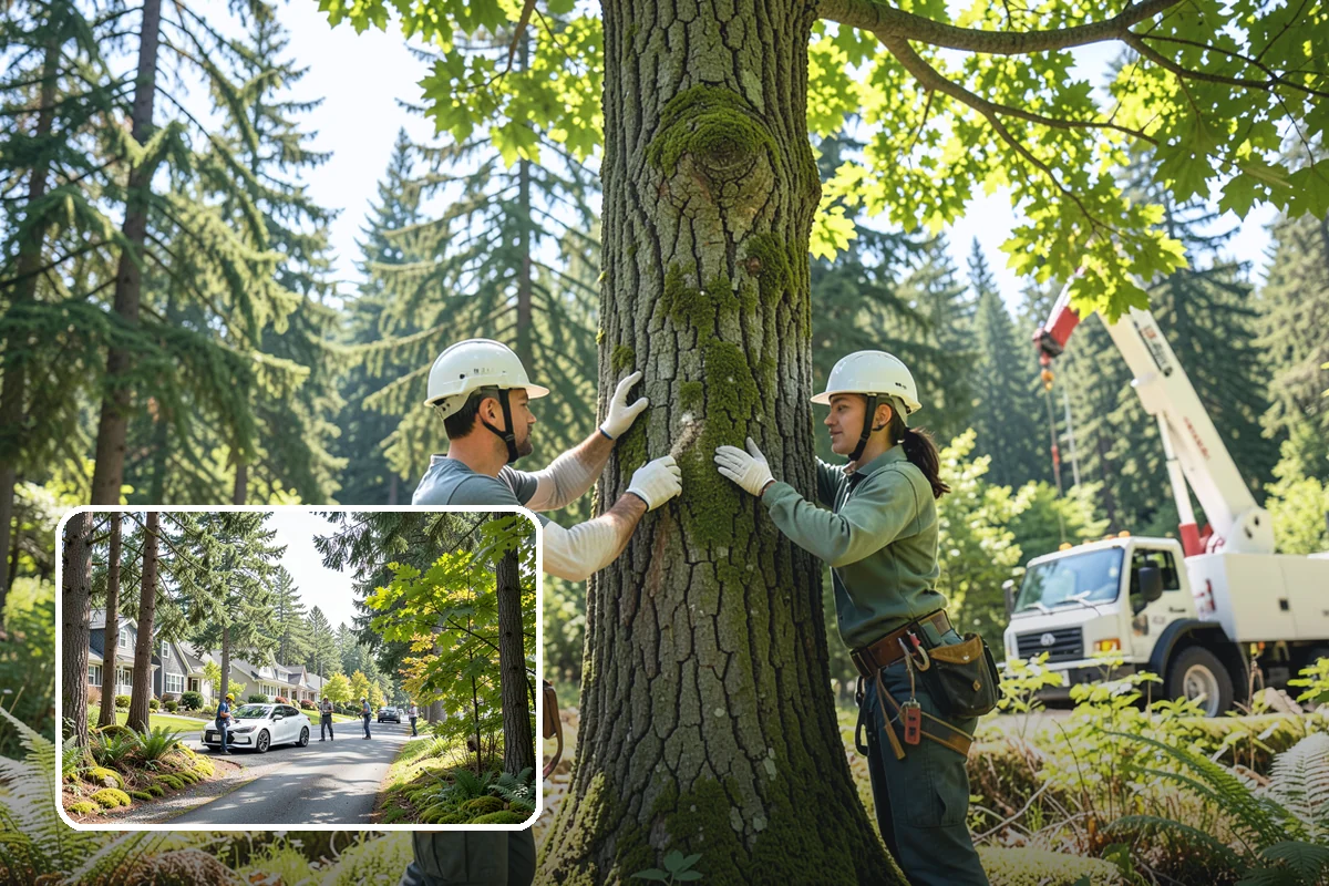Surface root grinding in Normandy Park, King County, WA - Removes tripping hazards and obstructions