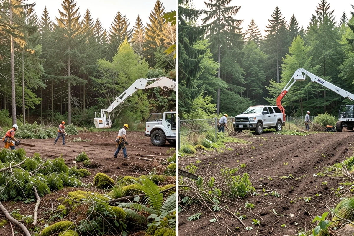 Surface root grinding in Normandy Park, King County, WA - Locate and mark utilities before work