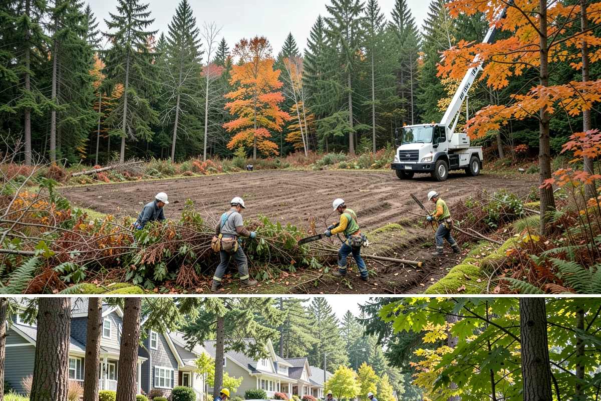 Surface root grinding in Normandy Park, King County, WA - This work can be performed year-round in the Puget Sound climate but may require scheduling adjustments if frozen ground prevents...