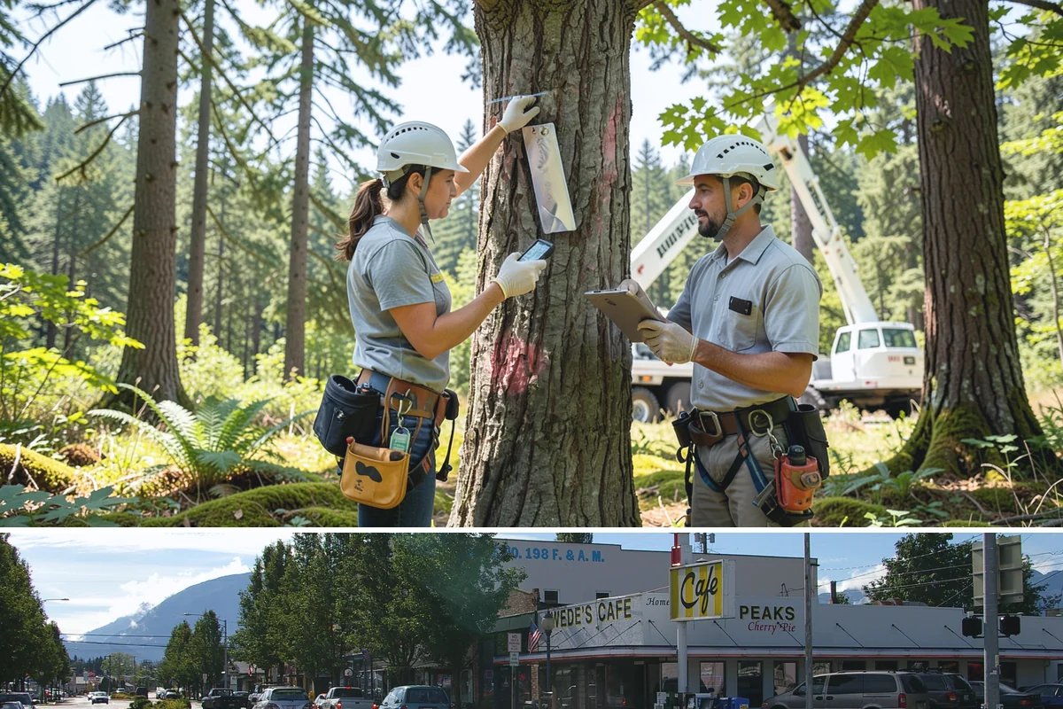 Surface root grinding in North Bend, King County, WA - This work can be performed year-round in the Puget Sound climate but may require scheduling adjustments if frozen ground prevents...