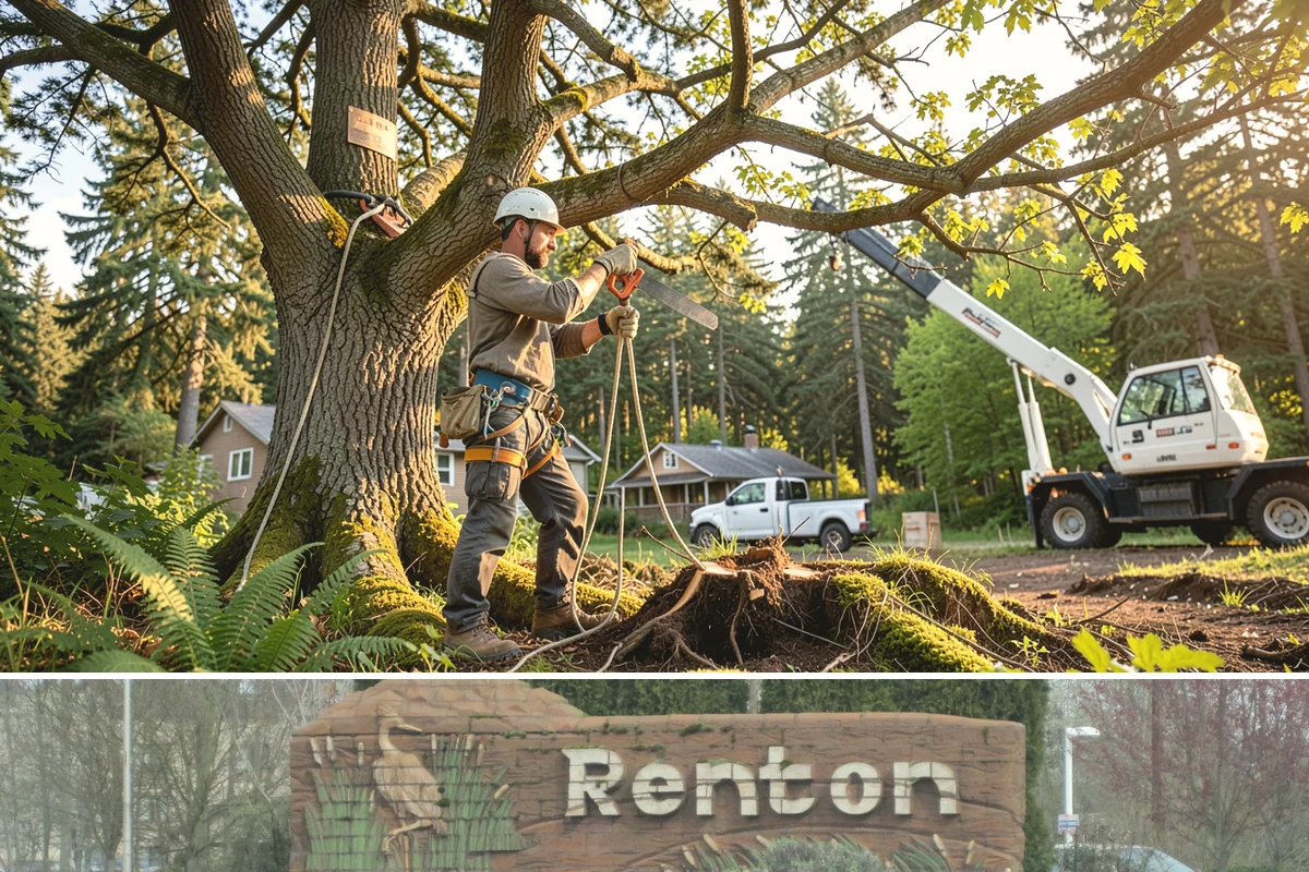 Surface root grinding in Renton, King County, WA - This work can be performed year-round in the Puget Sound climate but may require scheduling adjustments if frozen ground prevents...