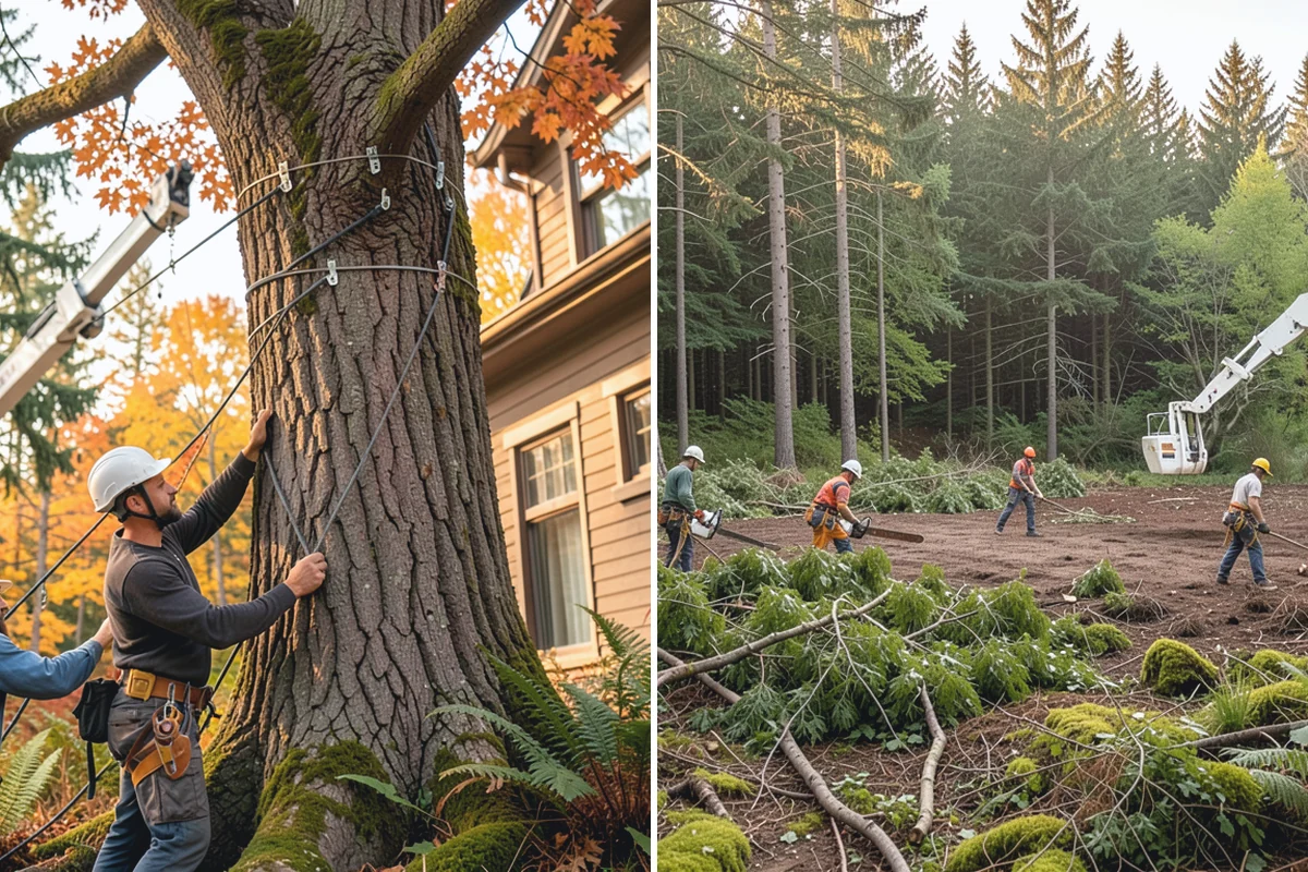 Surface root grinding in Roy, Pierce County, WA - Locate and mark utilities before work