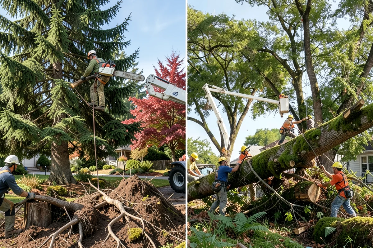 Surface root grinding in SeaTac, King County, WA - Locate and mark utilities before work