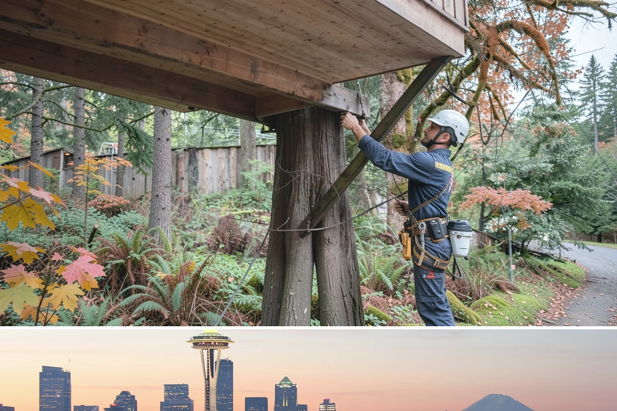 Surface root grinding in Seattle, King County, WA - This work can be performed year-round in the Puget Sound climate but may require scheduling adjustments if frozen ground prevents...