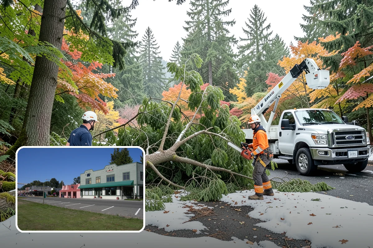 Surface root grinding in Snoqualmie, King County, WA - Removes tripping hazards and obstructions