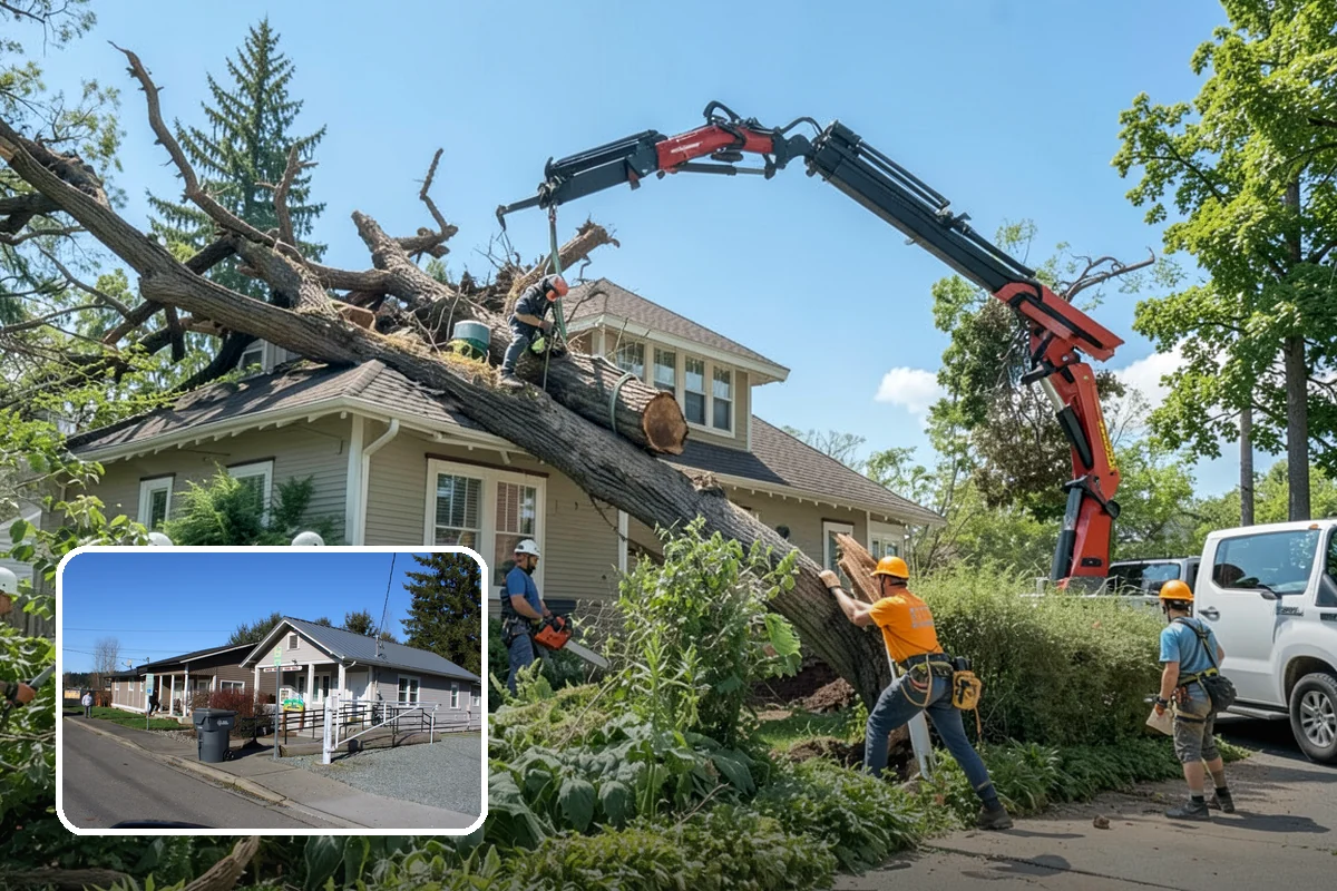Surface root grinding in South Prairie, Pierce County, WA - Removes tripping hazards and obstructions