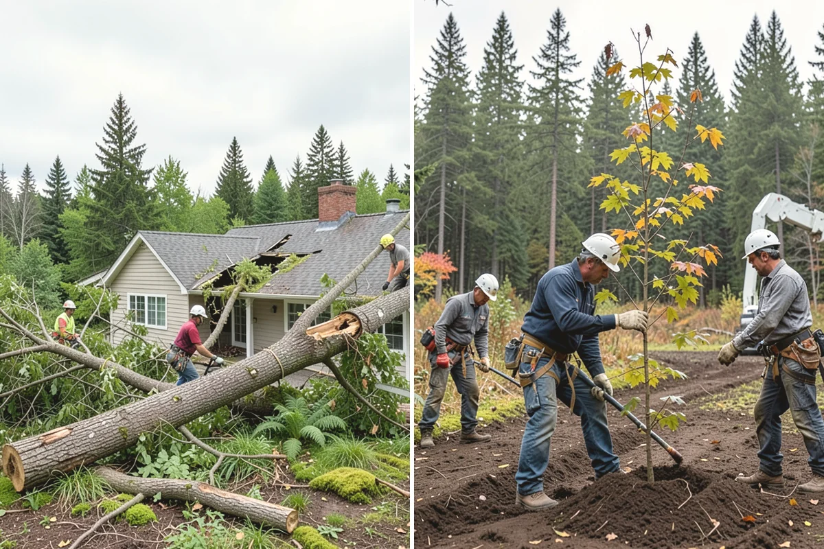 Surface root grinding in Steilacoom, Pierce County, WA - Locate and mark utilities before work