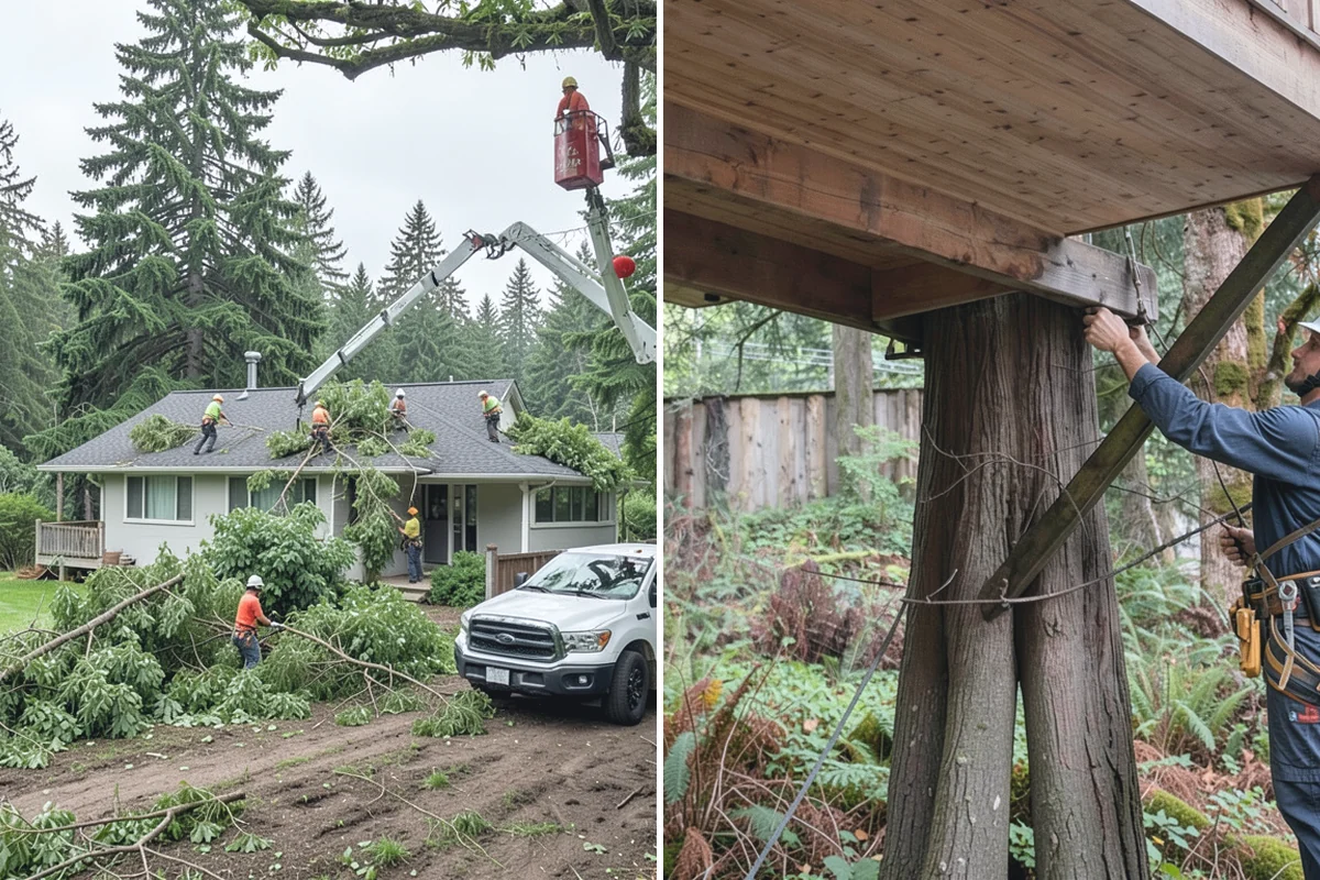 Surface root grinding in Woodinville, King County, WA - Locate and mark utilities before work