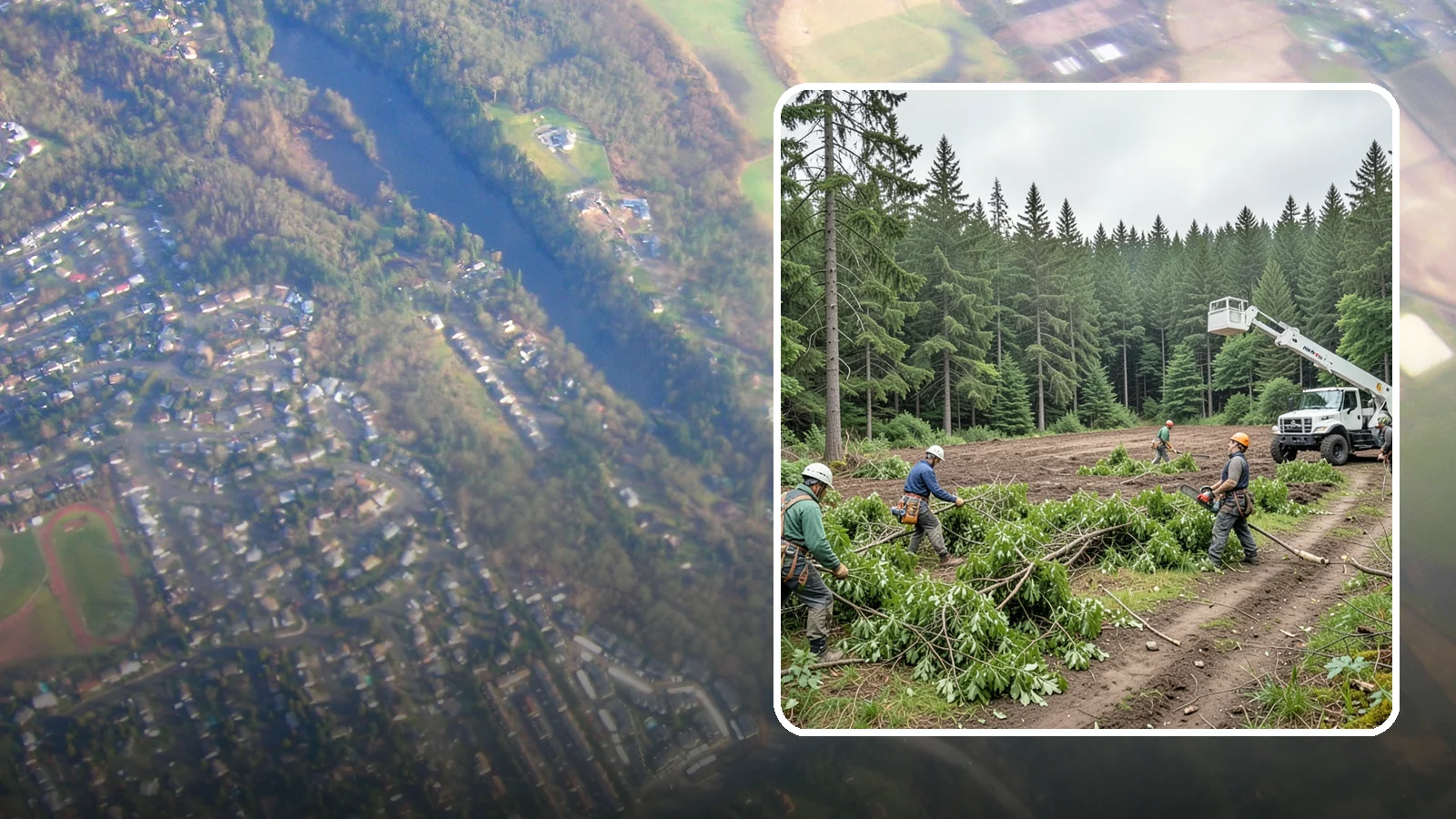 Trail clearing in Algona, King County, WA - The clearing and maintenance of trails and paths.