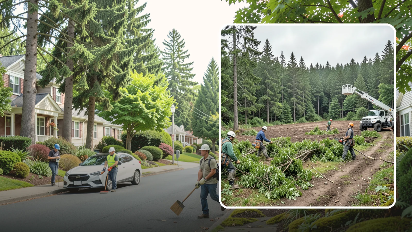 Trail clearing in Beaux Arts Village, King County, WA - The clearing and maintenance of trails and paths.
