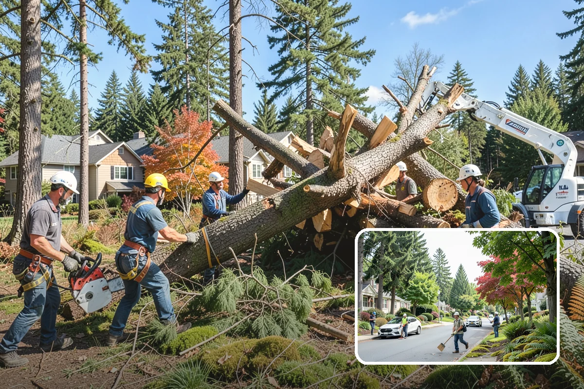 Trail clearing in Beaux Arts Village, King County, WA - Improves access and usability of a site
