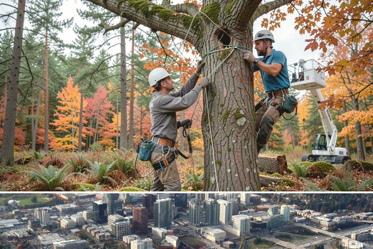 Trail clearing in Bellevue, King County, WA - Work should be scheduled when ground conditions allow for hauling equipment on uneven or wet terrain while considering local...