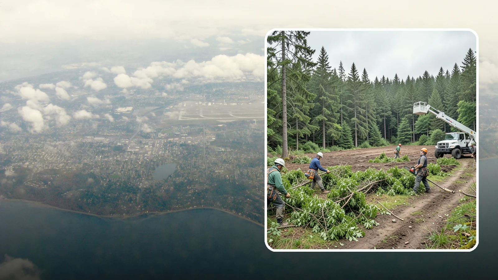 Trail clearing in Burien, King County, WA - The clearing and maintenance of trails and paths.