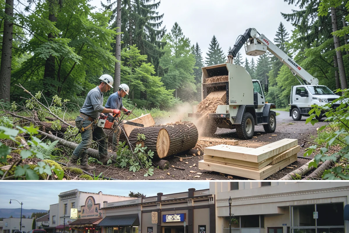 Trail clearing in Burlington, Skagit County, WA - Work should be scheduled when ground conditions allow for hauling equipment on uneven or wet terrain while considering local...