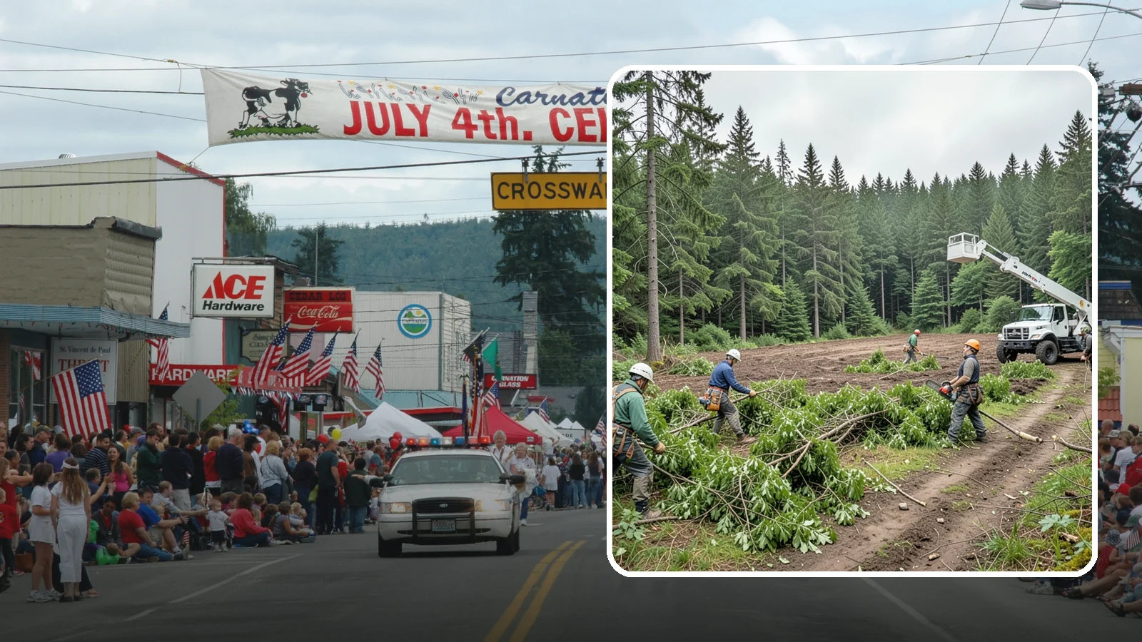 Trail clearing in Carnation, King County, WA - The clearing and maintenance of trails and paths.