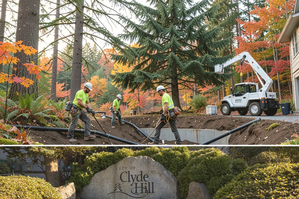 Trail clearing in Clyde Hill, King County, WA - Work should be scheduled when ground conditions allow for hauling equipment on uneven or wet terrain while considering local...