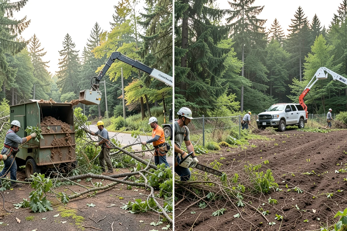 Trail clearing in Concrete, Skagit County, WA - Assess the site and mark features to protect
