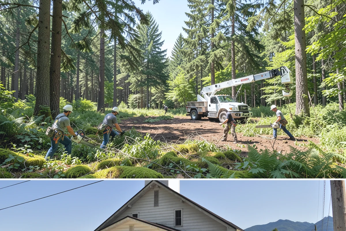 Trail clearing in Concrete, Skagit County, WA - Work should be scheduled when ground conditions allow for hauling equipment on uneven or wet terrain while considering local...