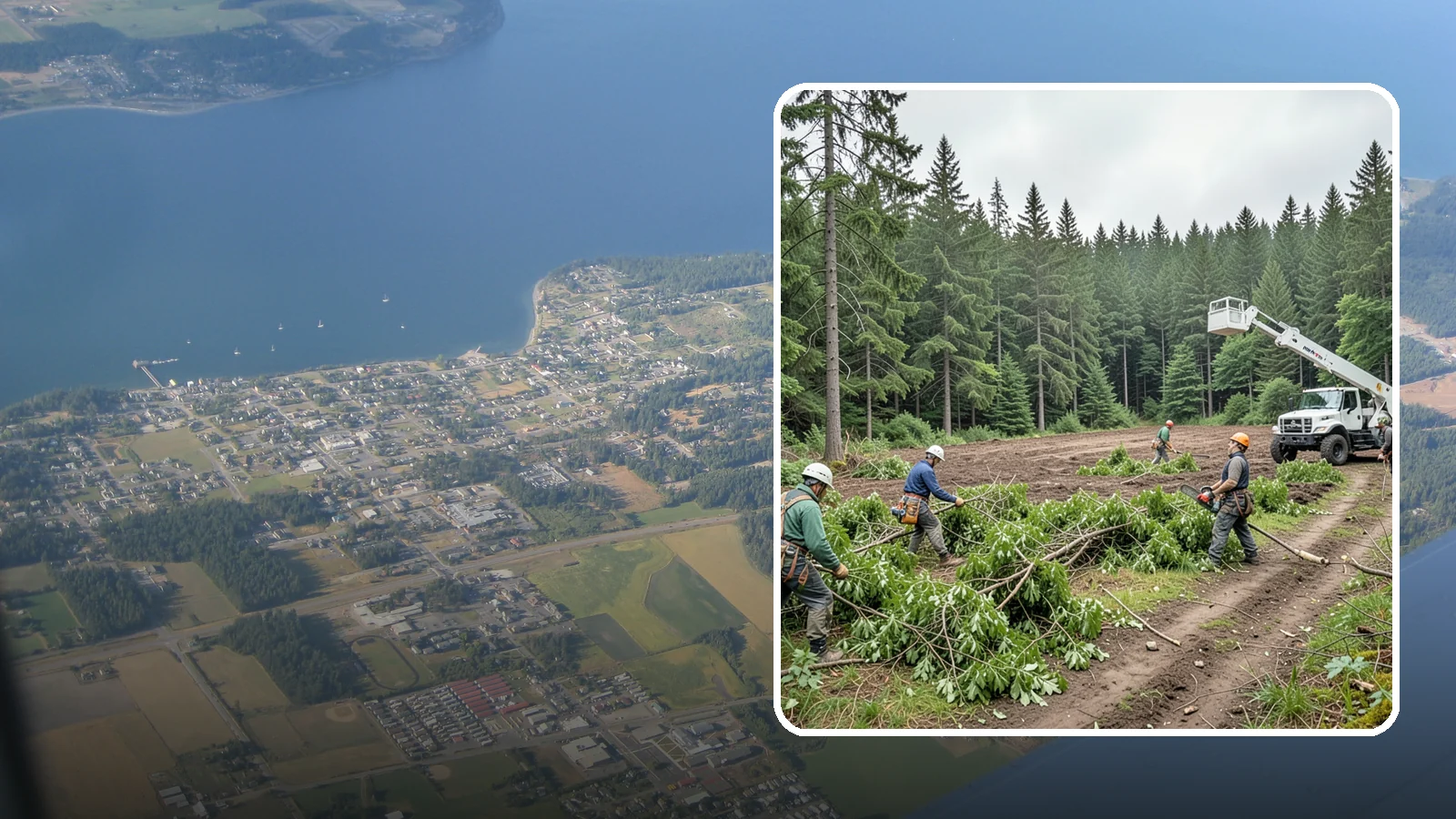 Trail clearing in Coupeville, Island County, WA - The clearing and maintenance of trails and paths.