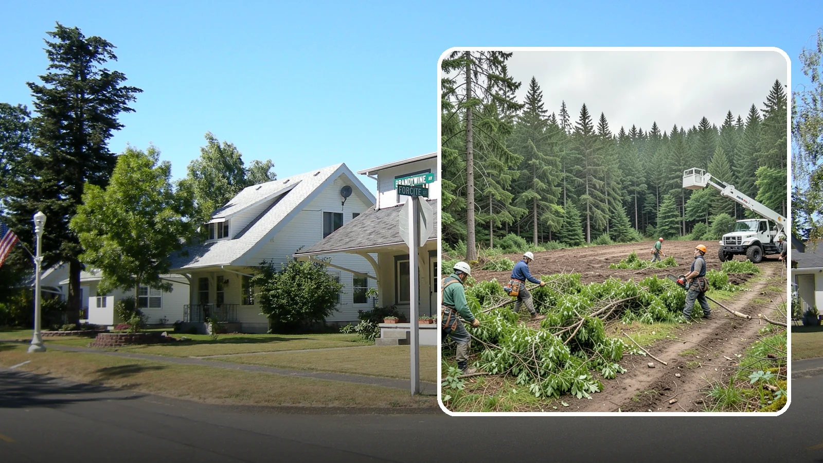 Trail clearing in DuPont, Pierce County, WA - The clearing and maintenance of trails and paths.
