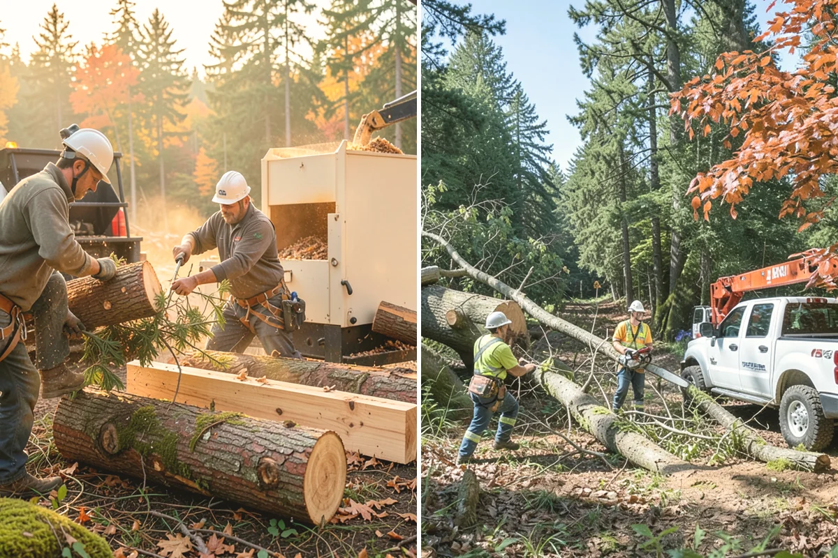 Trail clearing in Duvall, King County, WA - Assess the site and mark features to protect