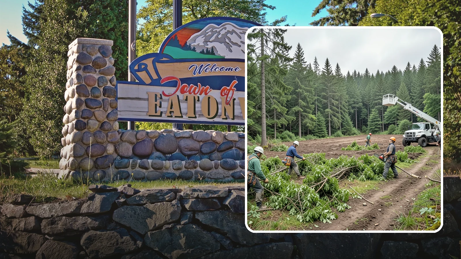 Trail clearing in Eatonville, Pierce County, WA - The clearing and maintenance of trails and paths.