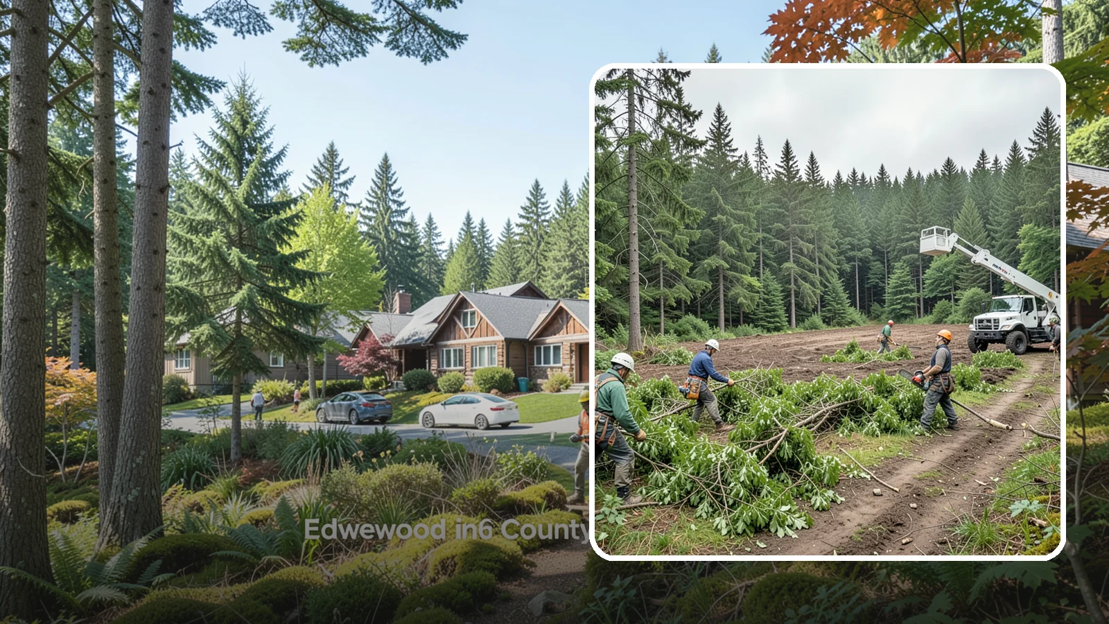 Trail clearing in Edgewood, Pierce County, WA - The clearing and maintenance of trails and paths.