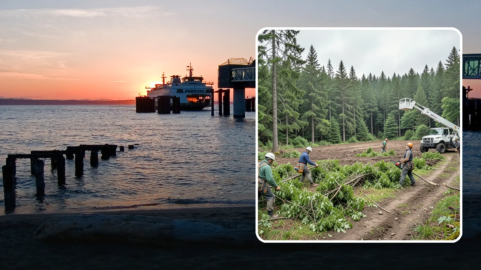 Trail clearing in Edmonds, Snohomish County, WA - The clearing and maintenance of trails and paths.