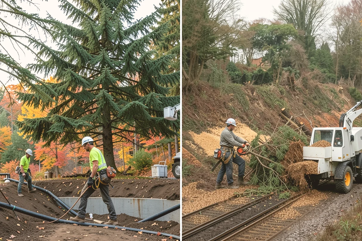 Trail clearing in Edmonds, Snohomish County, WA - Assess the site and mark features to protect