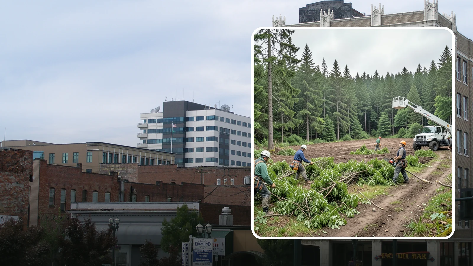 Trail clearing in Everett, Snohomish County, WA - The clearing and maintenance of trails and paths.