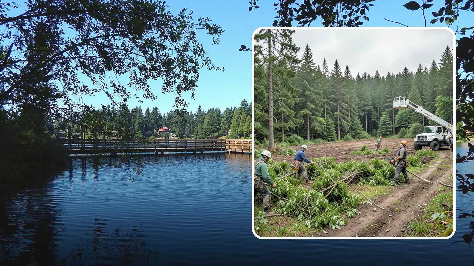 Trail clearing in Federal Way, King County, WA - The clearing and maintenance of trails and paths.