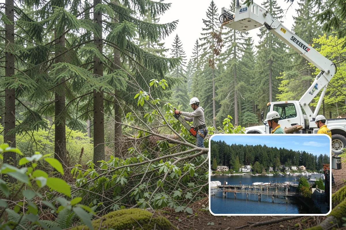 Trail clearing in Gig Harbor, Pierce County, WA - Improves access and usability of a site