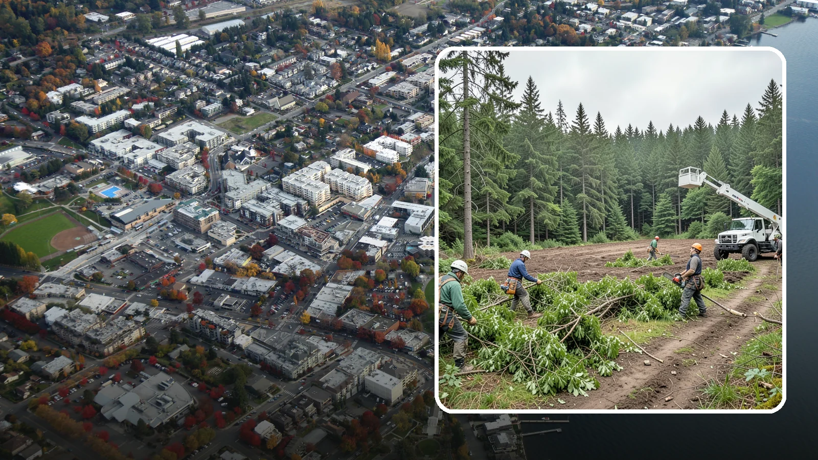 Trail clearing in Kirkland, King County, WA - The clearing and maintenance of trails and paths.