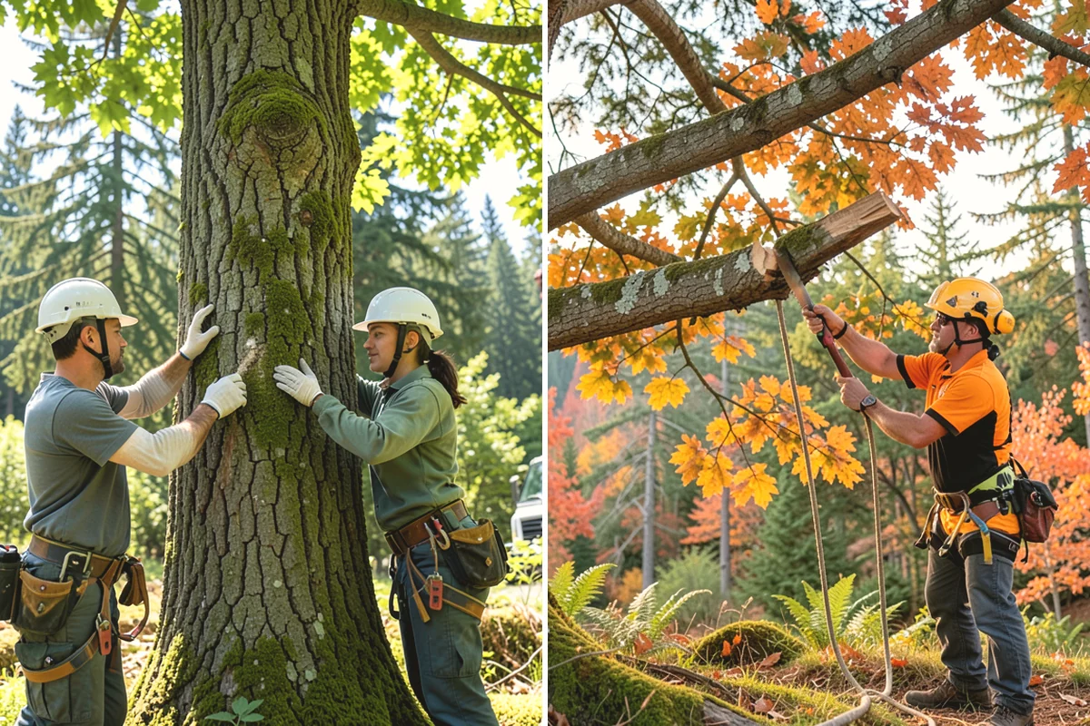 Trail clearing in La Conner, Skagit County, WA - Assess the site and mark features to protect