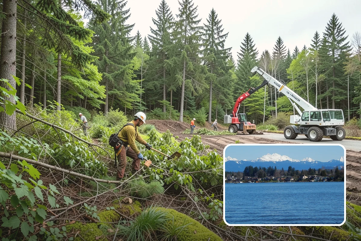 Trail clearing in Lake Stevens, Snohomish County, WA - Improves access and usability of a site