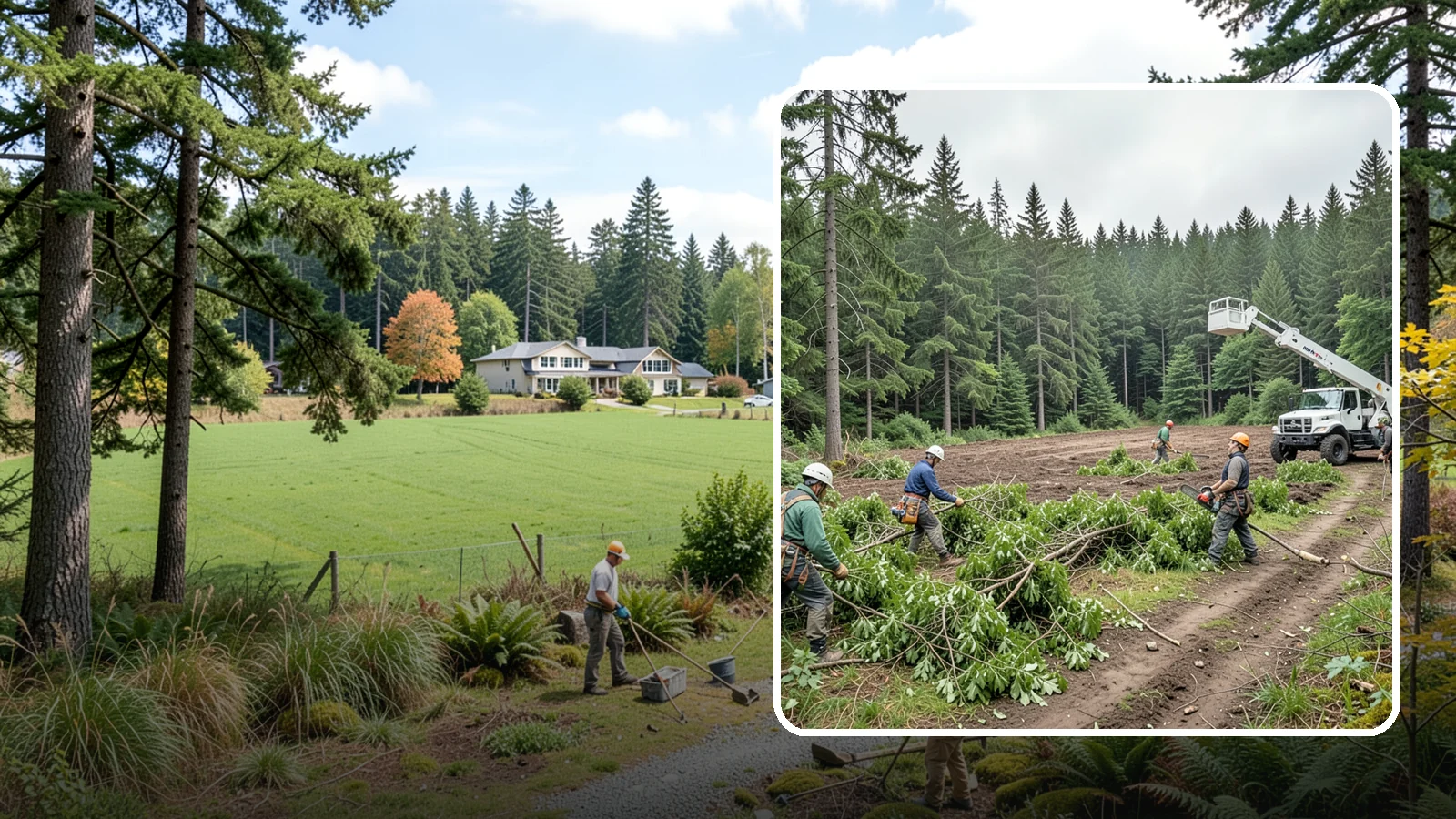 Trail clearing in Lyman, Skagit County, WA - The clearing and maintenance of trails and paths.