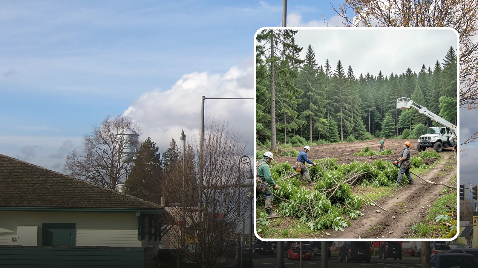 Trail clearing in Marysville, Snohomish County, WA - The clearing and maintenance of trails and paths.