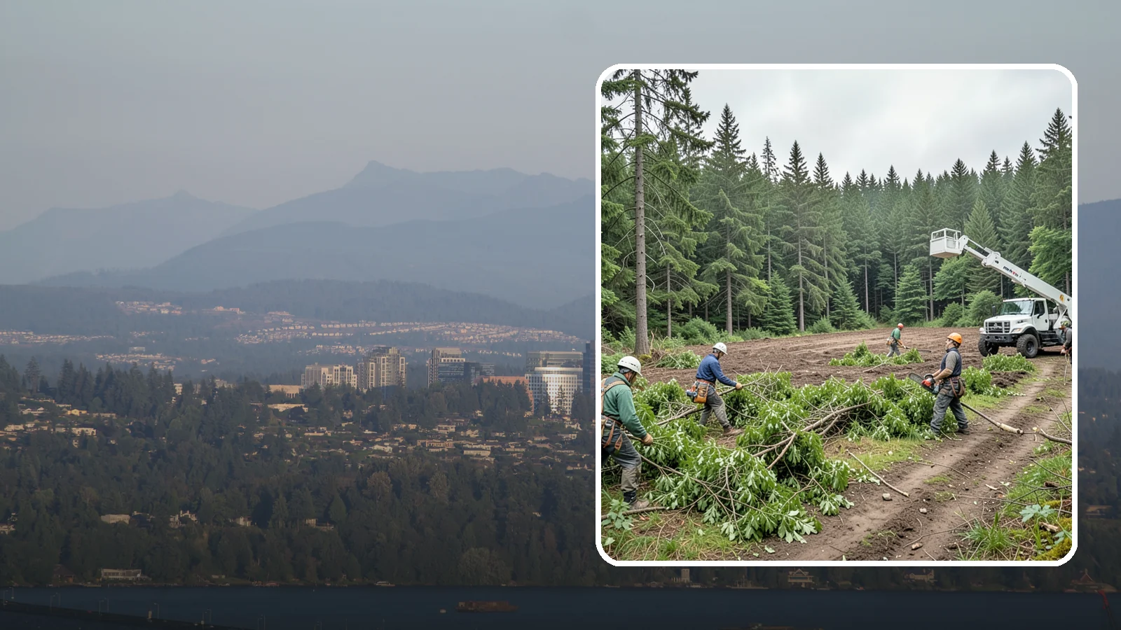 Trail clearing in Medina, King County, WA - The clearing and maintenance of trails and paths.