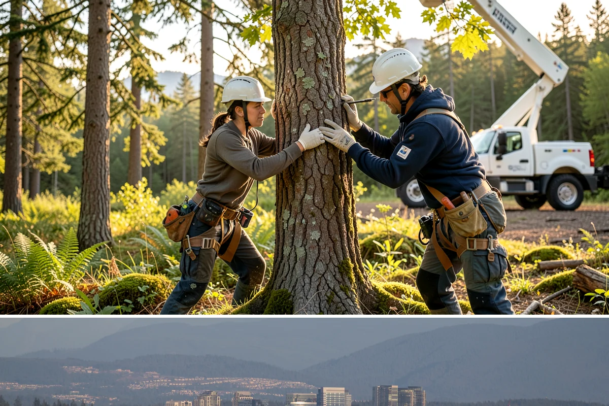Trail clearing in Medina, King County, WA - Work should be scheduled when ground conditions allow for hauling equipment on uneven or wet terrain while considering local...