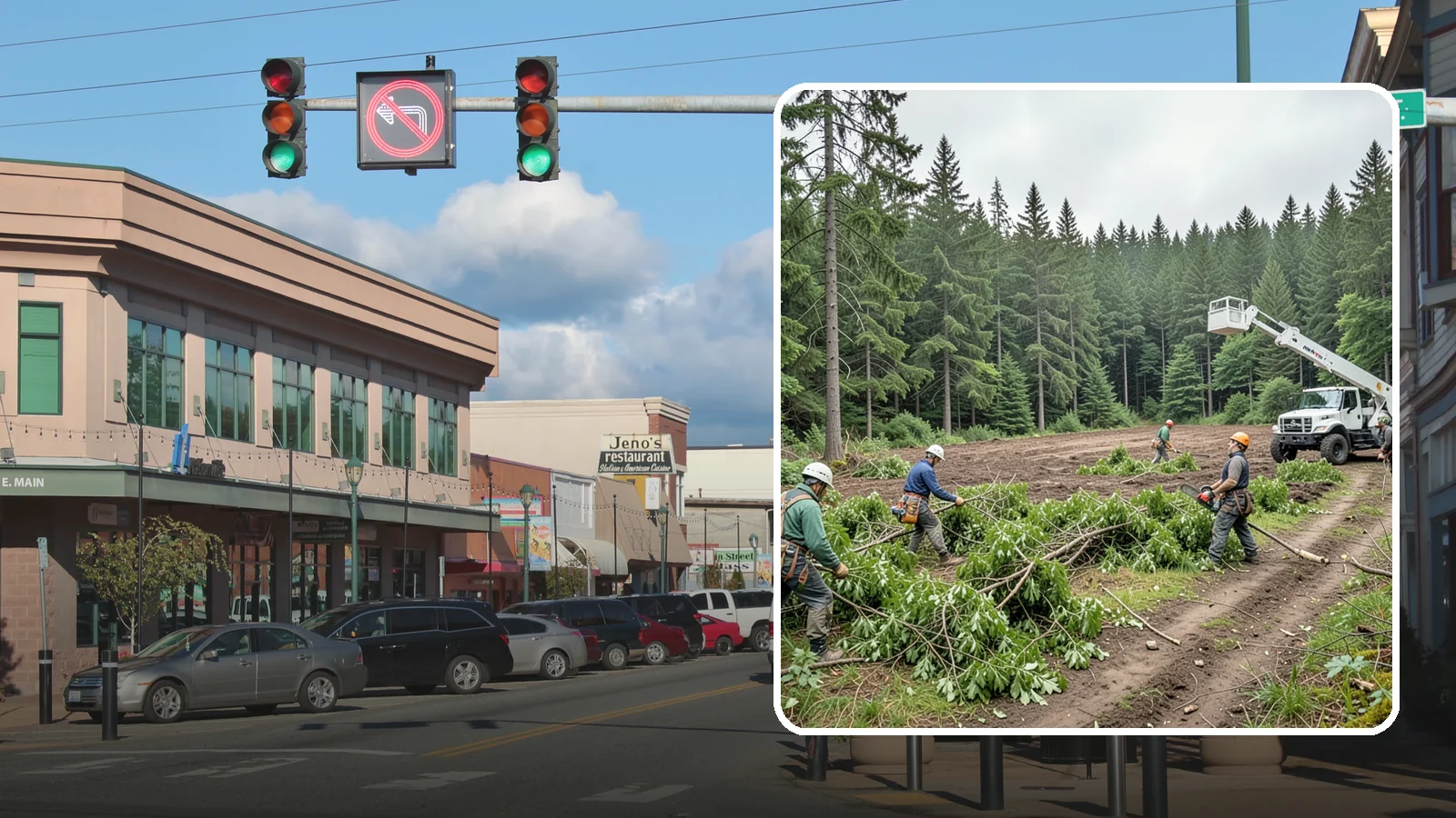 Trail clearing in Monroe, Snohomish County, WA - The clearing and maintenance of trails and paths.