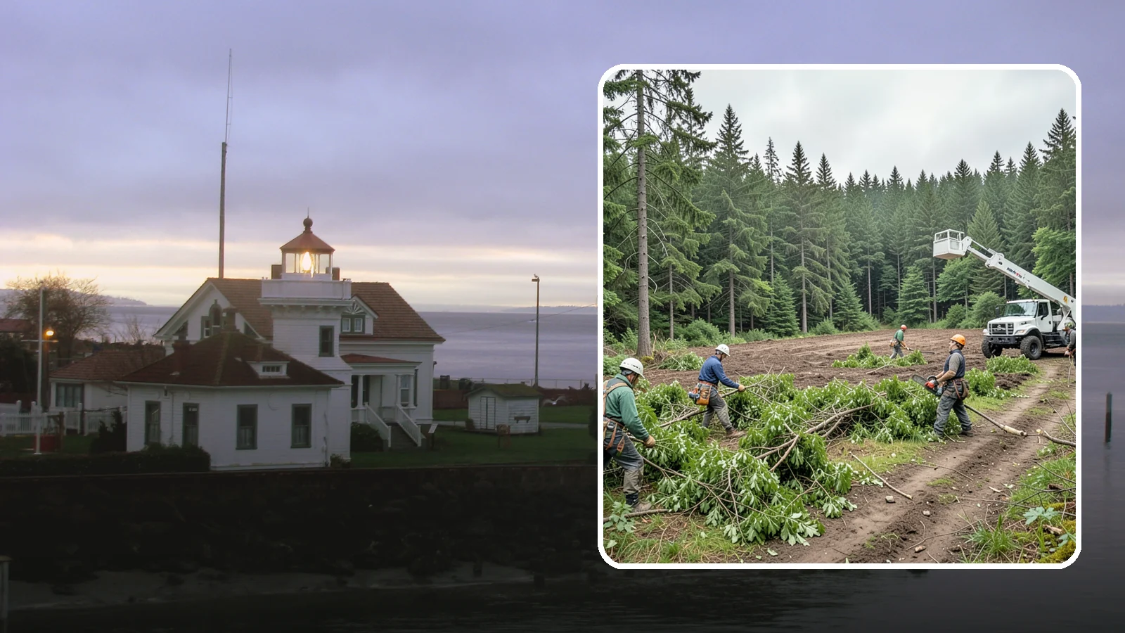 Trail clearing in Mukilteo, Snohomish County, WA - The clearing and maintenance of trails and paths.