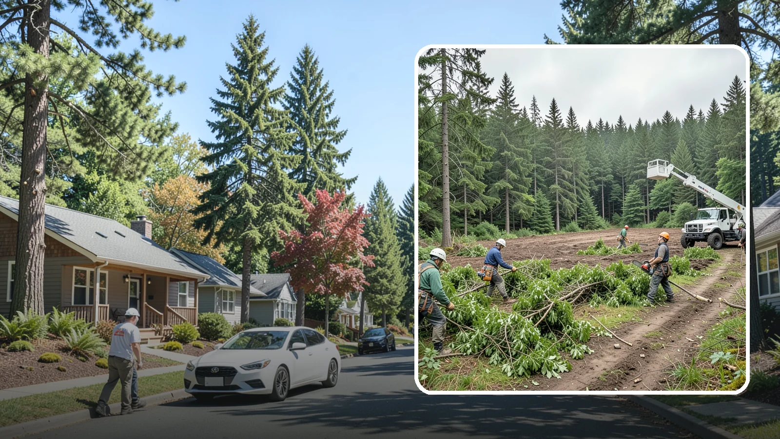 Trail clearing in Orting, Pierce County, WA - The clearing and maintenance of trails and paths.