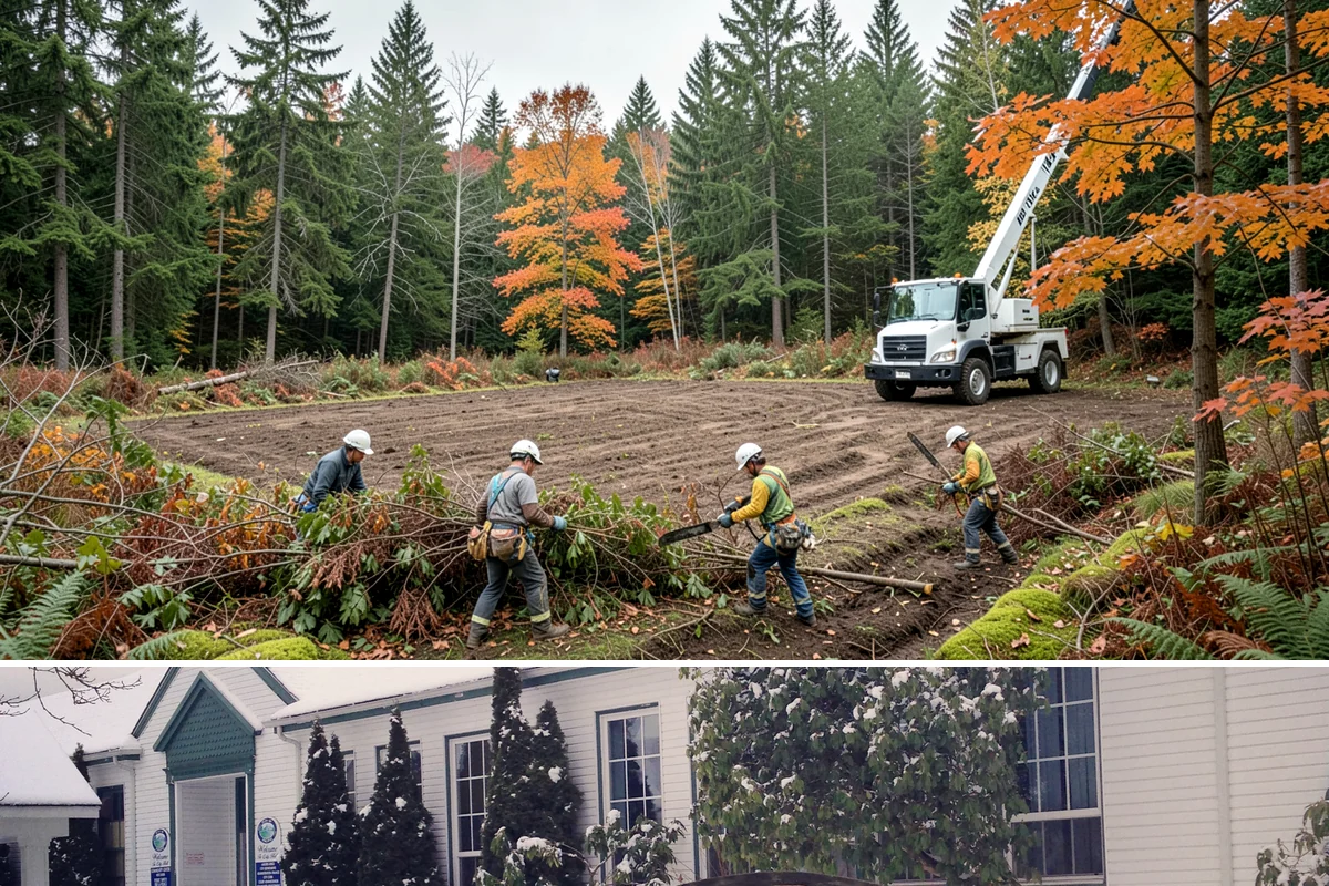 Trail clearing in Pacific, King County, WA - Work should be scheduled when ground conditions allow for hauling equipment on uneven or wet terrain while considering local...