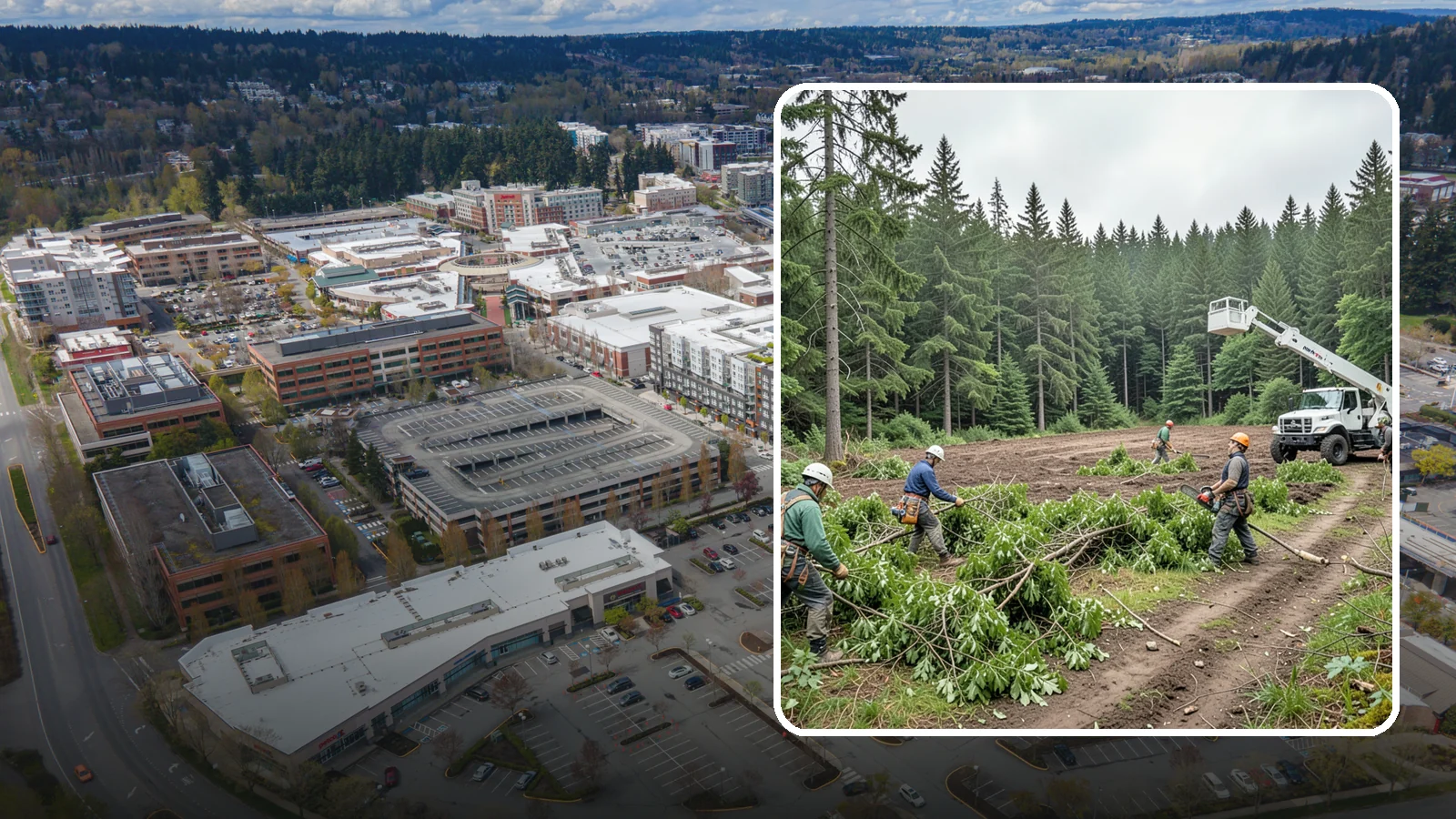 Trail clearing in Redmond, King County, WA - The clearing and maintenance of trails and paths.
