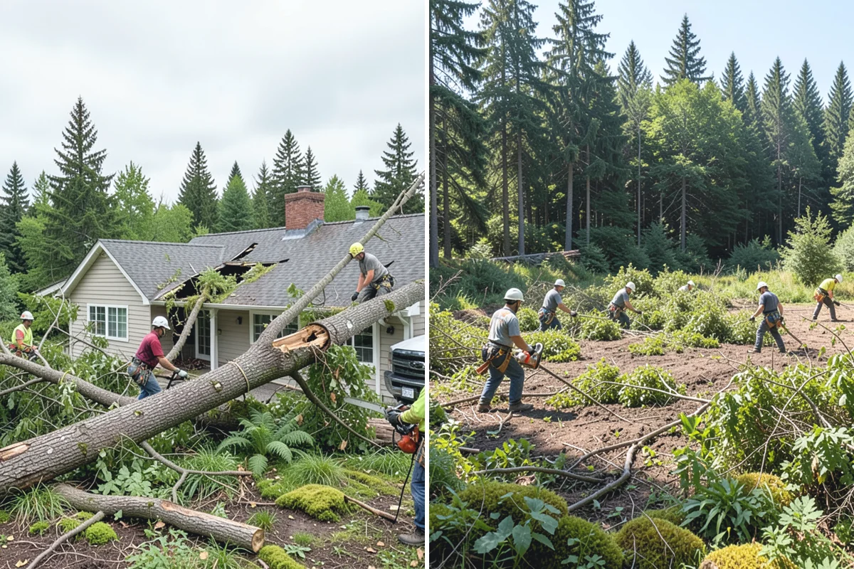 Trail clearing in Roy, Pierce County, WA - Assess the site and mark features to protect