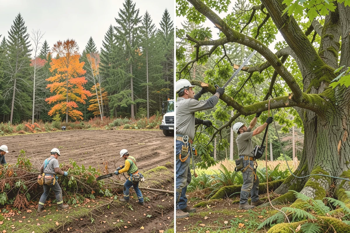 Trail clearing in Sammamish, King County, WA - Assess the site and mark features to protect