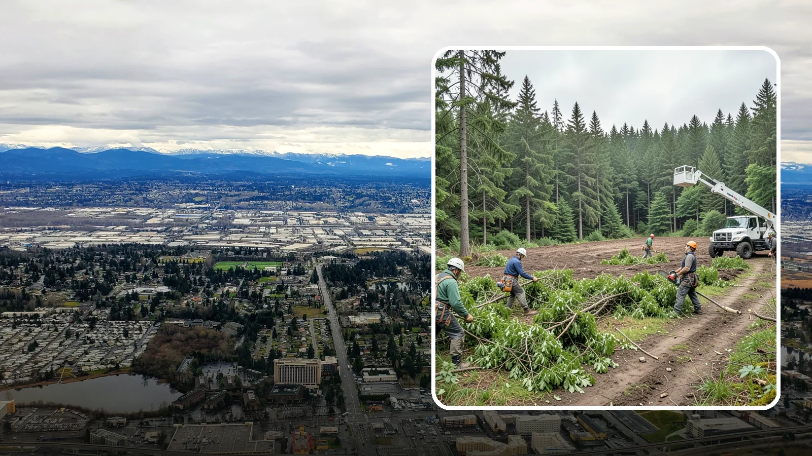 Trail clearing in SeaTac, King County, WA - The clearing and maintenance of trails and paths.