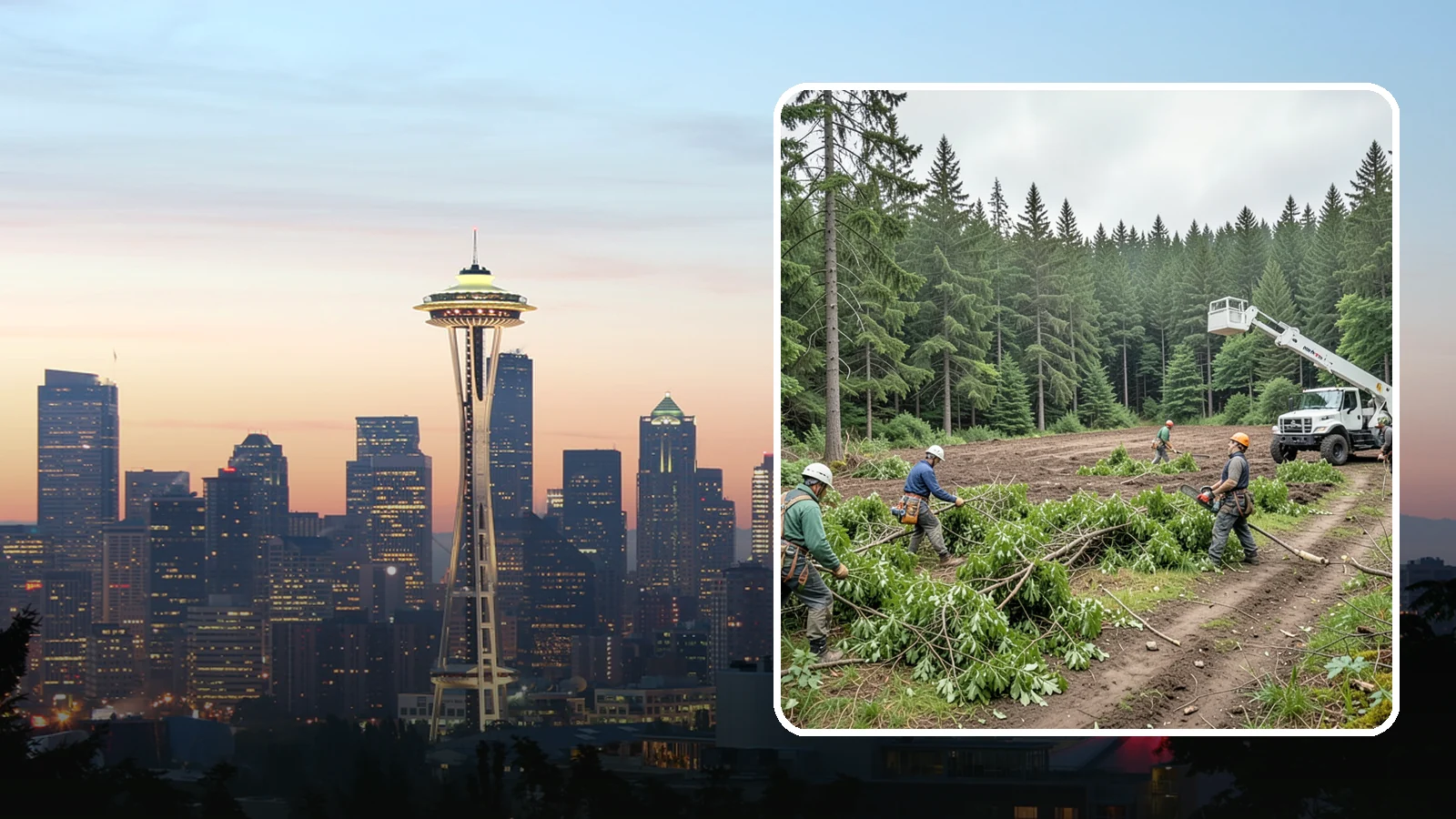 Trail clearing in Seattle, King County, WA - The clearing and maintenance of trails and paths.