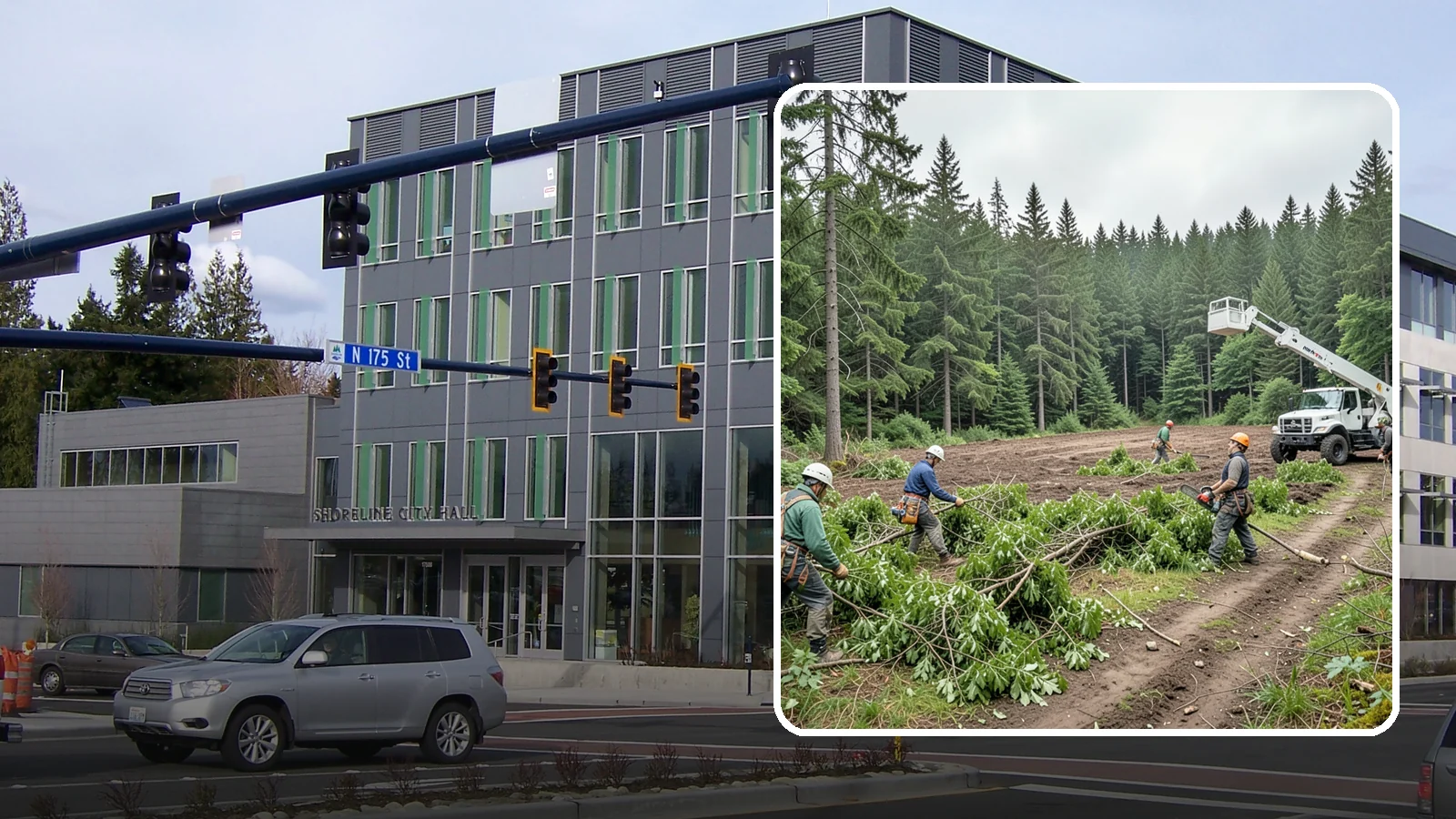Trail clearing in Shoreline, King County, WA - The clearing and maintenance of trails and paths.